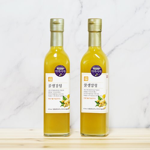 [아카시아꿀 + 봉동생강 착즙] 꿀생강청 (420ml)